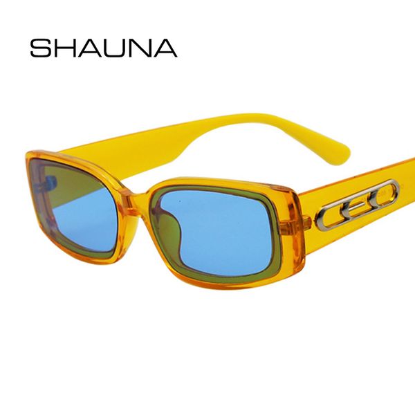

shauna ins popular small rectangle sunglasses women, White;black
