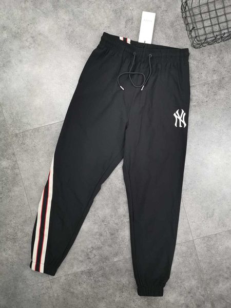 

luxurious italy brand design ny collaboration ribbon long pants terry all-match fashion hip-hop high streetwear cool sports trousers, Camo;black