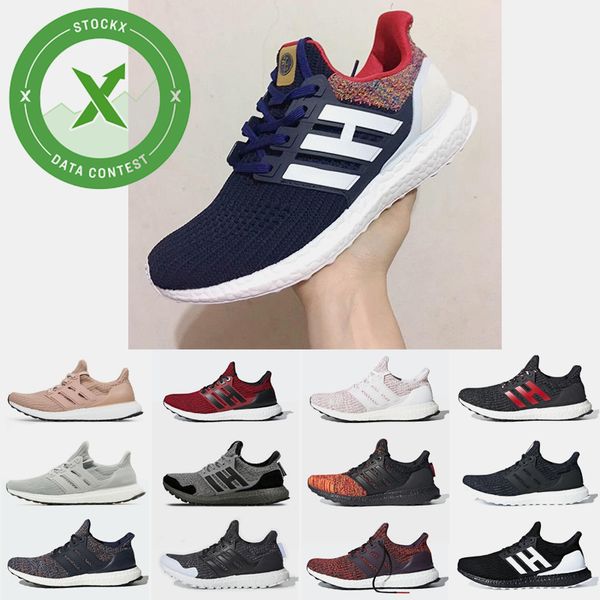 

ub 3.0 4.0 running shoes triple black and white primeknit oreo cny blue grey men women ultra sports sneakers