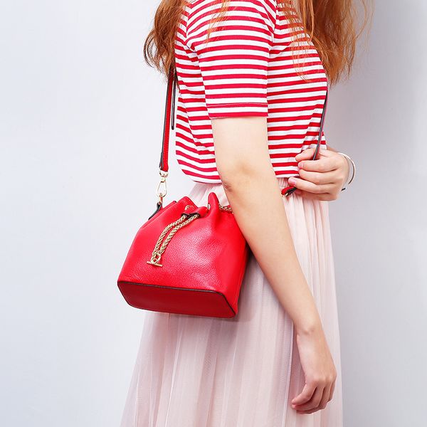 

мода сумки кожаный мешок ведра кожаные сумки плеча сумка сумка