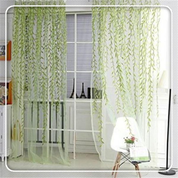 

urparcel willow voile tulle room window curtain sheer voile panel drapes sheer curtains color green purple wholesale