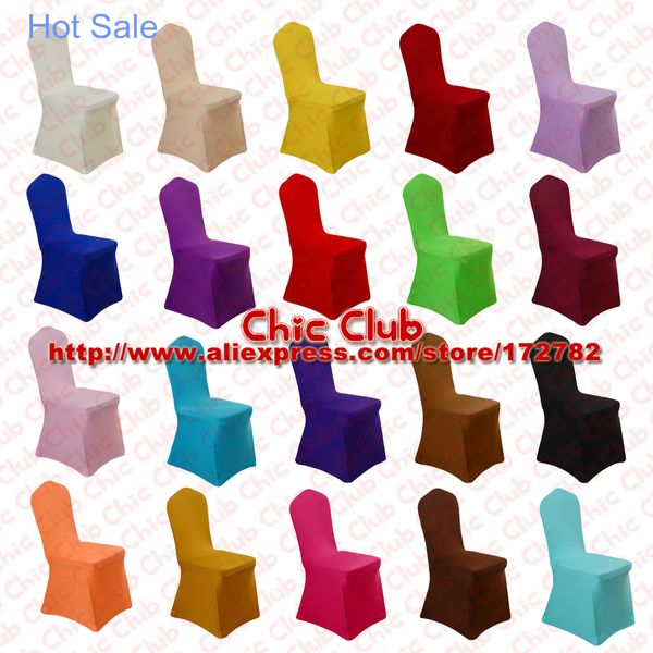 

1piece universal selective color stretch polyester spandex party chair covers