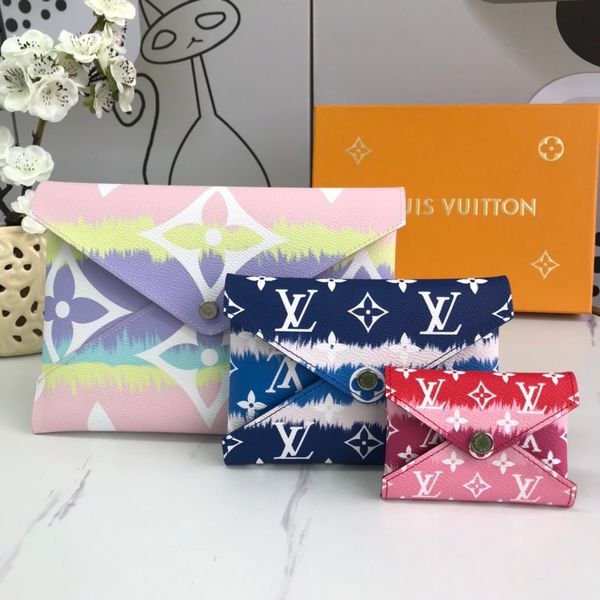 

pochette kirigami combination designer purse designer purse women clutch bag wallet bags original box, Red;black