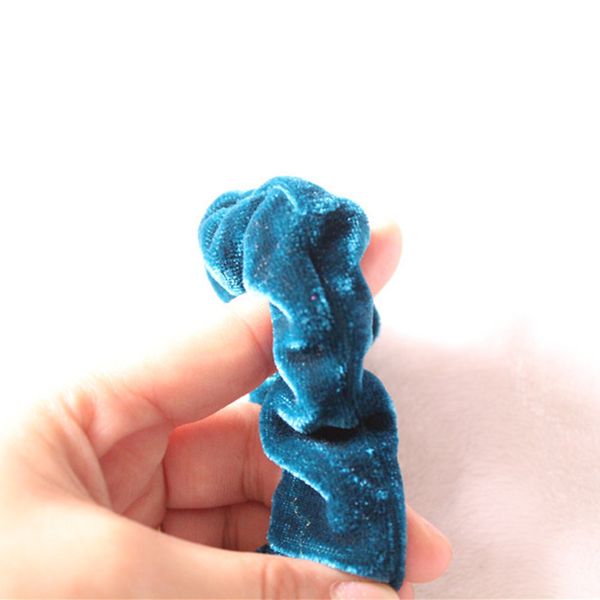 

braid maintenance 4pcs hair band flannel women elastic accessories hair ponytail holder hairband multicolor novel apr18, Brown