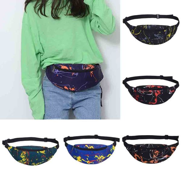 

print sports bag running waist bag pocket jogging portable waterproof cycling bum outdoor phone anti-theft pack belt bags