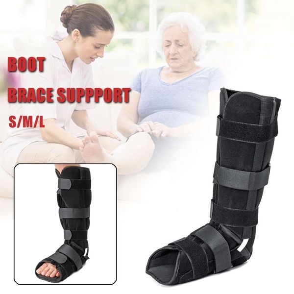 

sgodde 1pcs ankle foot brace walking walker boot achille nursing care tendon shoe lower limb orthosis splint orthopedic shoe, Blue;black