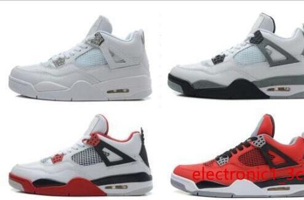 

designer 4 4s dunk-from-above tattoo mens basketball shoes sneakers black yellow white cement pure money bred sport shoes