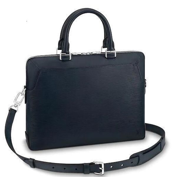 

m51690 oliver briefcase fashion men blue real caviar lambskin le boy chain flap bag handbags shoulder messenger bags totes