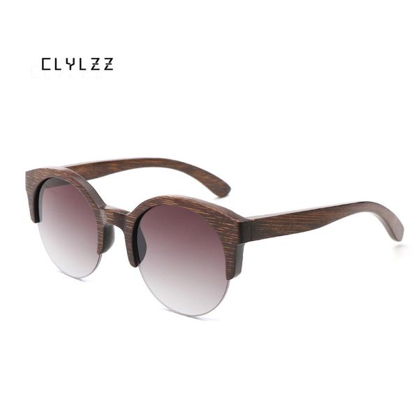 

clylzz bamboo polarized sunglasses men women brand designer glasses mirror sun glasses fashion gafas uv400 classic, White;black