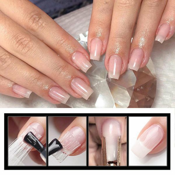 

2019 brand new style 1 pack fiberglass nail extension glass fiber nail extension form acrylic tips