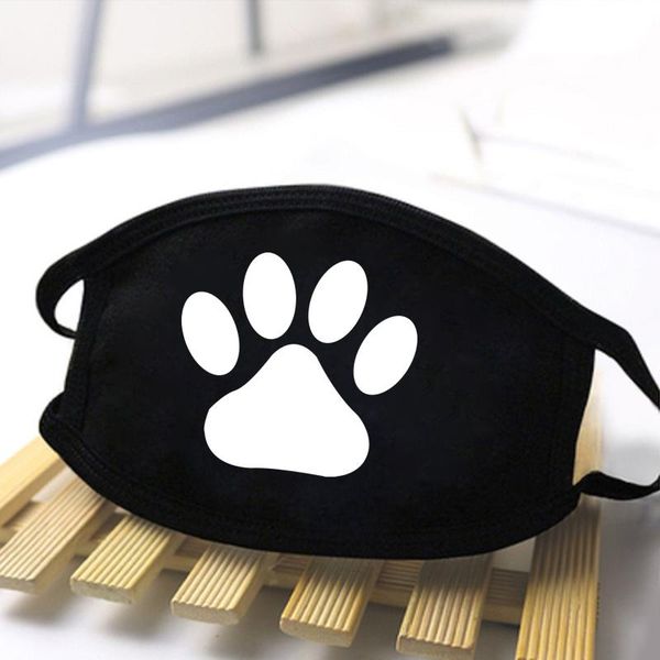 

kawaii cute cat paw print skin-friendly masks dustproof mask mouth muffle anti-dust washable soft mask cqajj