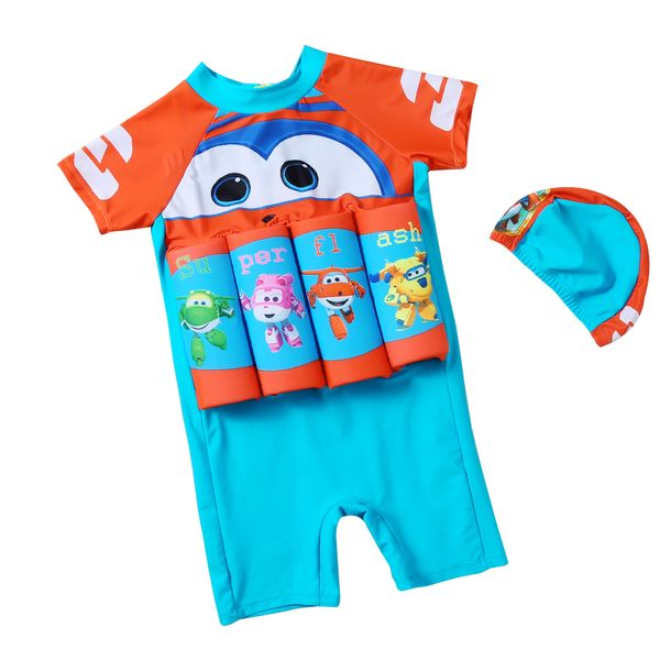 

float suit baby girl&boy one-piece buoyancy swimsuit learn swimmng for children floating swimwear removable foam safe swimsuit