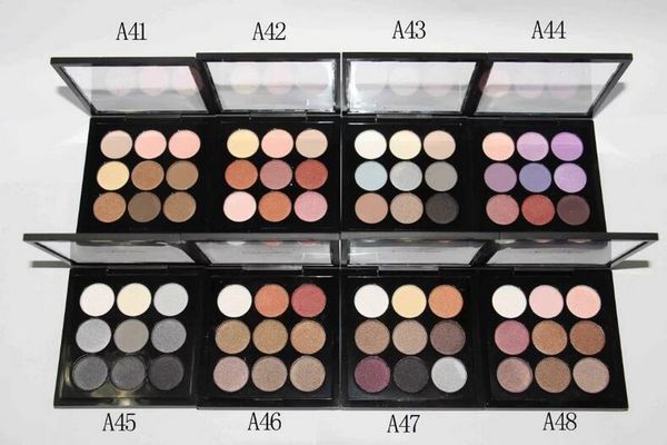 M Brand Migliore qualità Pigment Eye Shadow X 9 Burgunday Times Nine Eyeshadow X9 Colors Matte Palette Made in USA Spedizione veloce gratuita