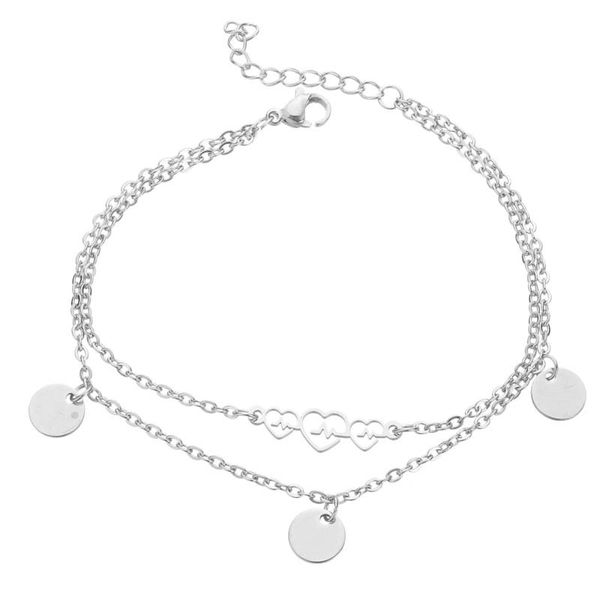 

women's heart bracelets stainless steel adjustable bracelet for women accessories gold couple chakra bracelets for women chain, Golden;silver