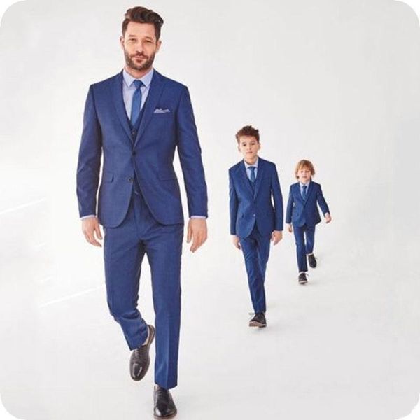 

new arrival two buttons blue wedding groom tuxedos notch lapel groomsmen men suits prom blazer (jacket+pants+vest+tie) w74, Black;gray