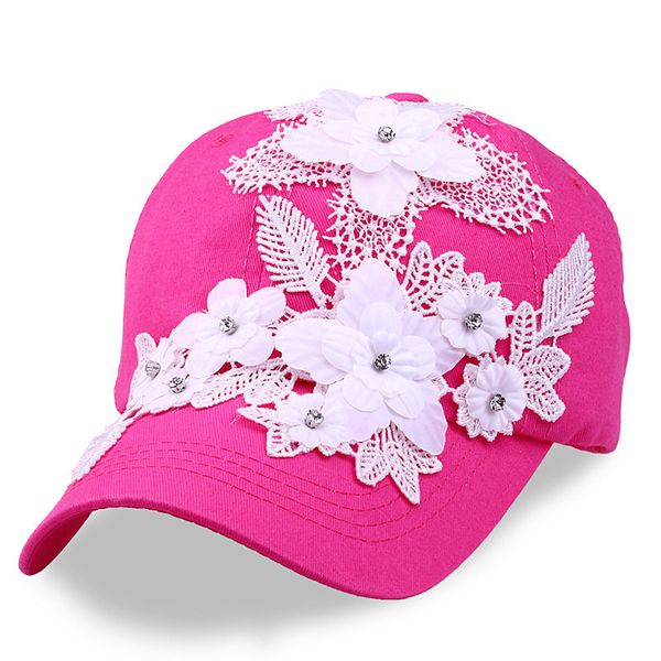 

2019 new women baseball cap handmade flower denim female snapback cap gorras casquette adjustable quality sun dad caps, Blue;gray