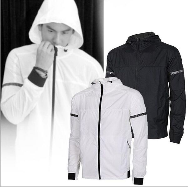 

men's hooded sporting suit men casual hoody sportswear tracksuit men bomber jacket windbreaker zne jacket, Black;brown