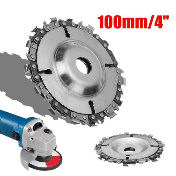 

4 inch chain grinder chain saws disc woodworking plate tool multi-functional wood carving disc angle grinding tool
