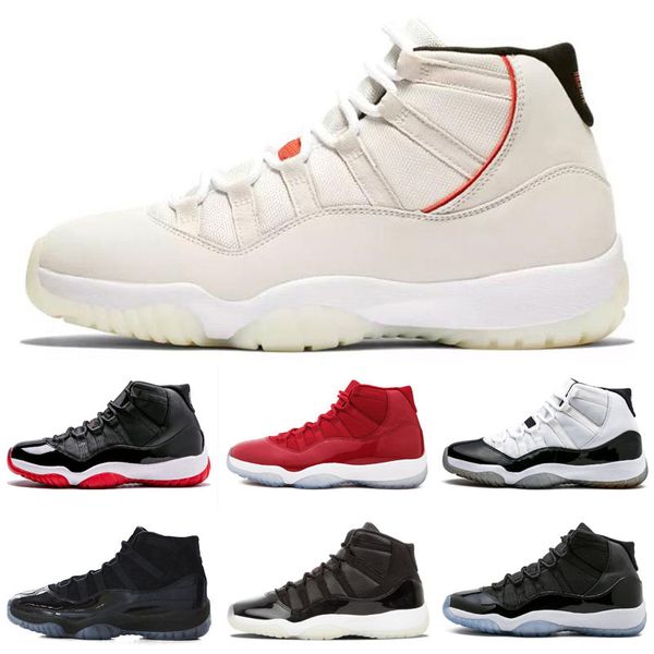 

Высокое качество 11 Space Jam Bred Concord Баскетбольная обувь ретро Мужчины Женщины 11s Тренажерный зал Красный Полночь темно-синий Гамма Синий 7-10 кроссовок