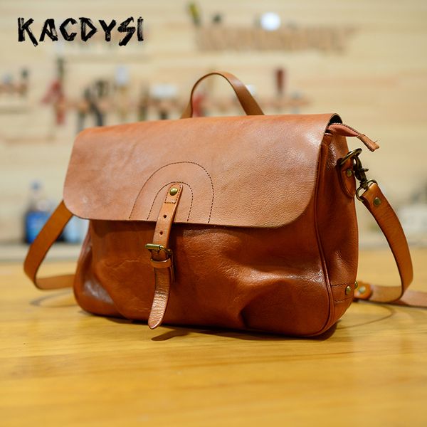 

nature cow leather retro mens messenger bag luxury cowhide male handbag cross shoulder bag modern stylish sling