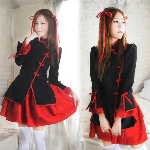 

cosplay anime costumes costumes & cosplay chinese style dancer princess skirt maid dress and wind vibration sleeve kimono japanese anime clo, Black