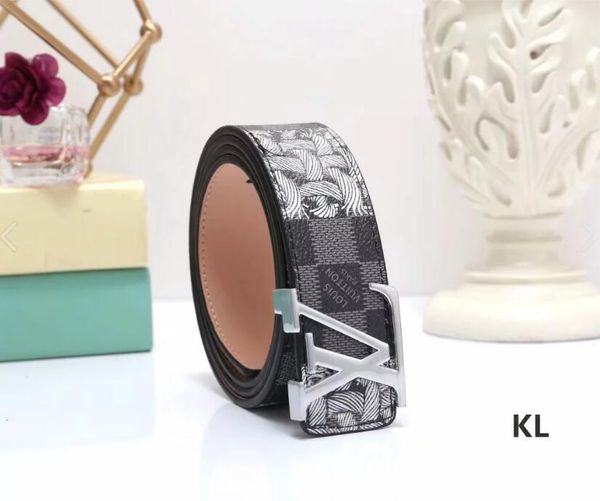 

big large buckle genuine leather belt with box designer belts men women new mens belts luxury belt 07, Black;brown