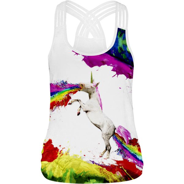 

women sport vest animal printed yoga shirt running undershirts fitness t-shirt backless cross strip tank gym workout blouse, White;red