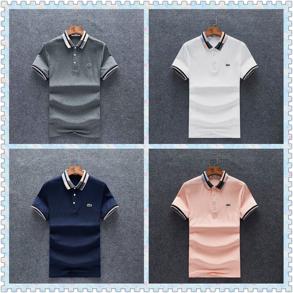 

spring italy tee t-shirt polo shirts high street embroidery garter snakes little bee printing clothing mens brand polo shirt, White;black