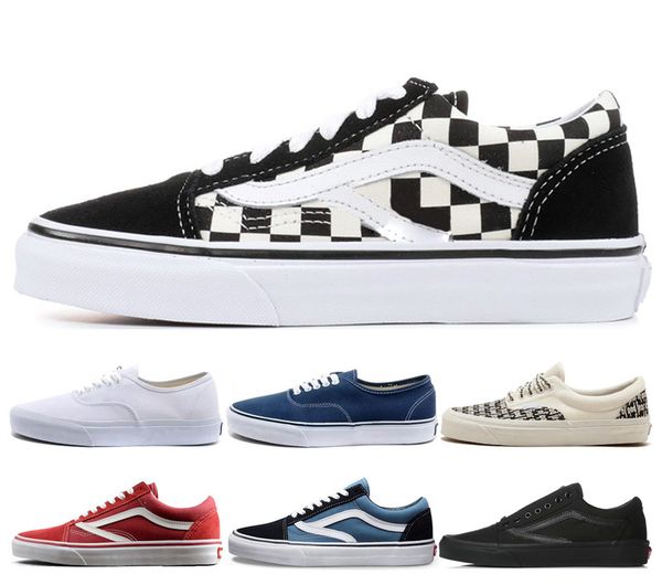 

canvas old skool sk8 fear og men women canvas sneakers designer mens checkerboard red triple s black white skate trainer casual shoes
