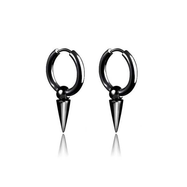 

unique titanium steel drop dangle earring women men fashion jewelry accessories, Silver
