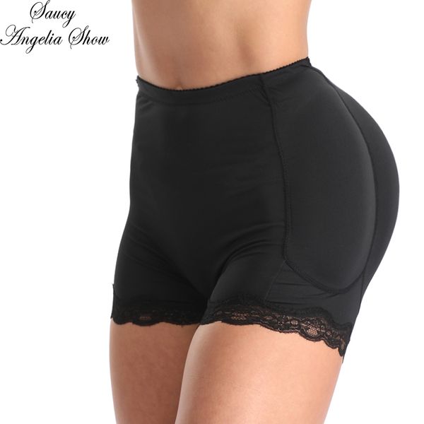 

women waist trainer lace bodycon cincher body shapewear bodysuit push up lingeries slimming underwear padded butt lifter, Black;white