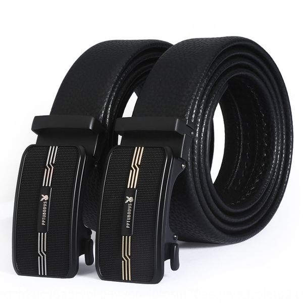

tvjxv business alloy automatic buckle men's mal trousers gifts boyfriends business belt alloy automatic buckle men's for gift gift, Black;brown