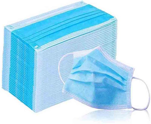 

wholesale 3 ply disposable masks nonwoven fabric anti dust pm2.5 anti germ breathing respirator protective care elastic mask blue