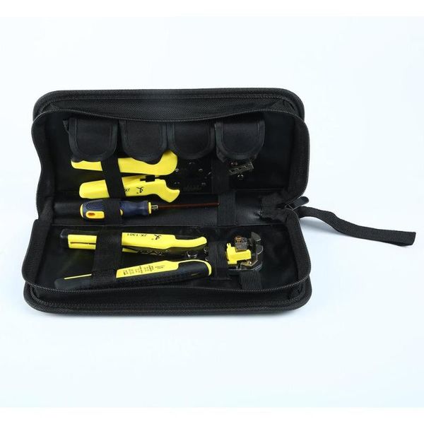

diy pliers kit bag cable cutter ratchet manganese steel crimping tool for packing wire pliers tool bag four in one