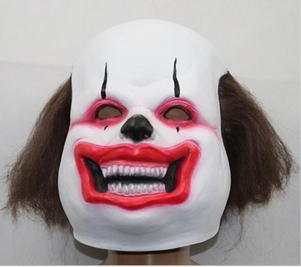 

бесплатная доставка 2019 горячая распродажа новое поступление страшный демон хеллоуин лысеющий клоун маска / пародия ужас маскированные шары