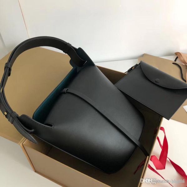 

pure color bucket handbags 9730 8200 2018 brand fashion luxury designer bags famous women shoulder bag bagsdesigner calf leather 26cm 7aa