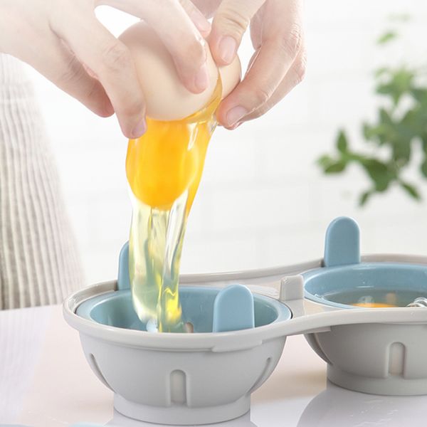 

double cup pancake maker poaching pods boiler eggs mold egg pot egg poacher microwave ovens pan cooking tool kitchen accesorioes