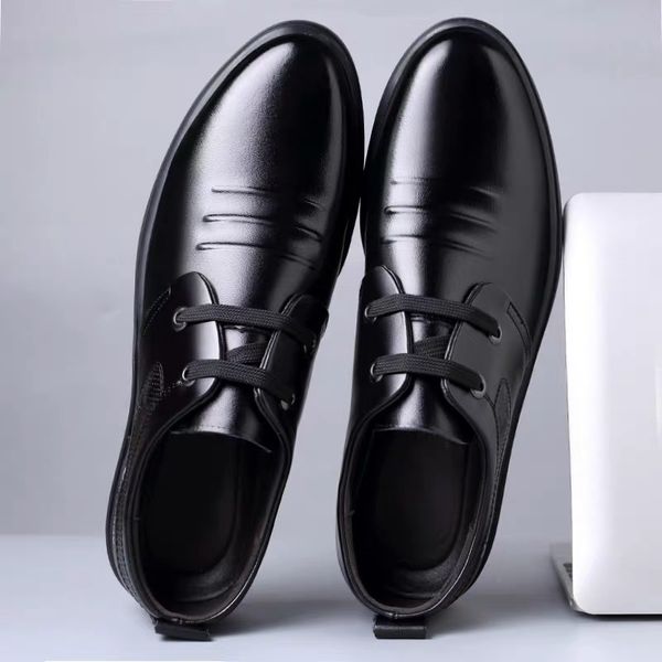 

shoe men's leather business summer men's shoes british korean version tide small black breathable men's shoes casual shoes me