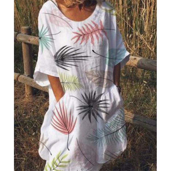 

women's fashion loose half-sleeve dress 2019 beach large size floral printed short mini dress female boho baggy dresses vestidos, Black;gray