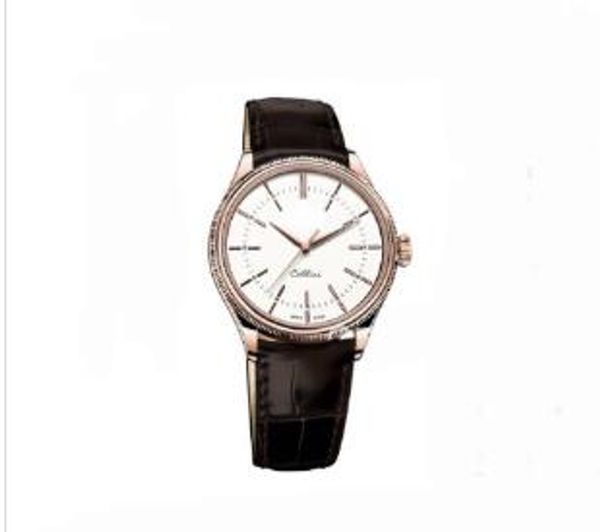 

luxuey мужские часы cellini 50505 серии серебряные механические часы коричневый кожаный ремешок белый циферблат автоматические мужские часы, Black;gray