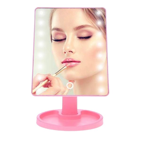 

touch screen makeup mirror adjustable magnifying vanity tablelamp cosmetic mirror make up tool 180 rotating 16/22 led lights