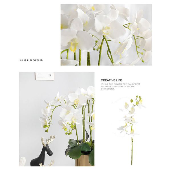 

fake moth flower 70cm wedding beautiful simulation orchid flower artificial butterfly orchid flowers 3d printed livingroom