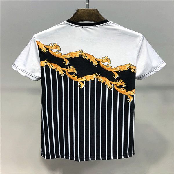 

75wholesale luxury t-shirt hip-hop fashion printing men's designer t-shirt short sleeve high-quality men's and women's t-shir, Black;green