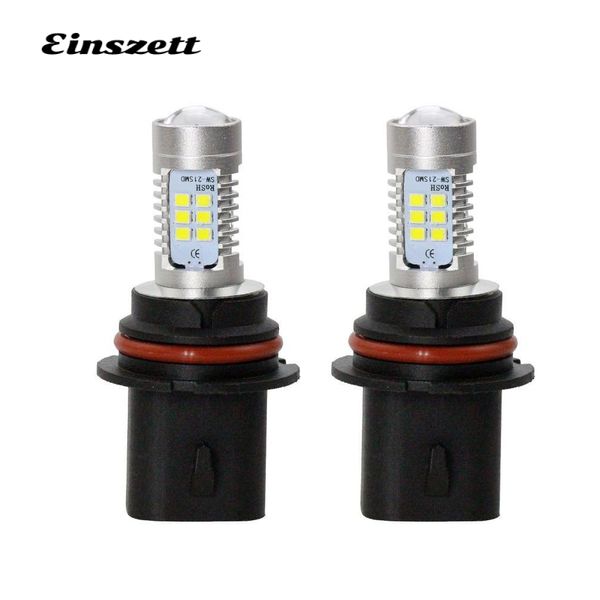 

einsze2pcs 9007 white car front led fog lights drl light 6500k 800lm 2835 21smd 12v led fog lamp