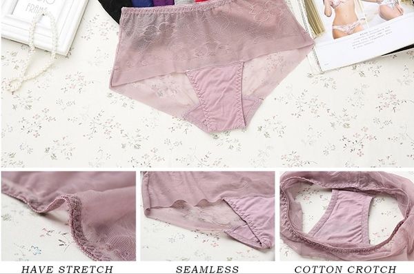 

lace panties transparent attractive ladies underwear panties, Red;black