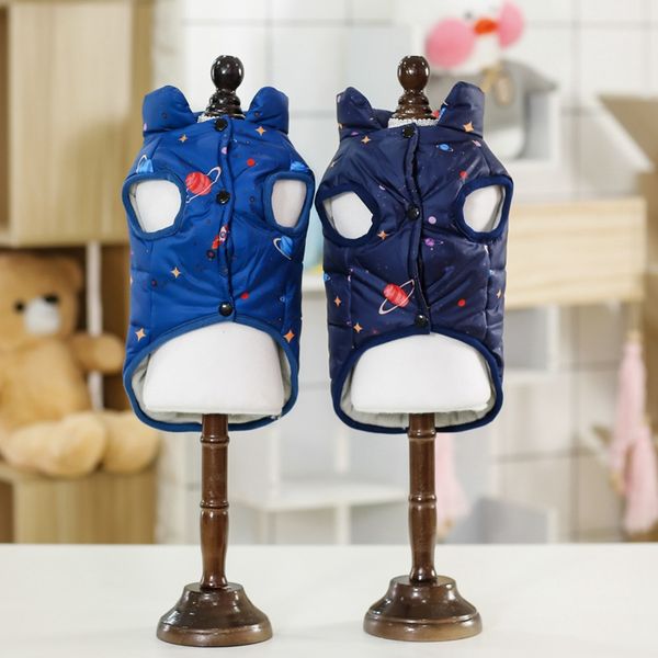 

pet dog warm jacket autumn and winter puppy cotton vest super soft pet clothing two feet roupa pet clothes