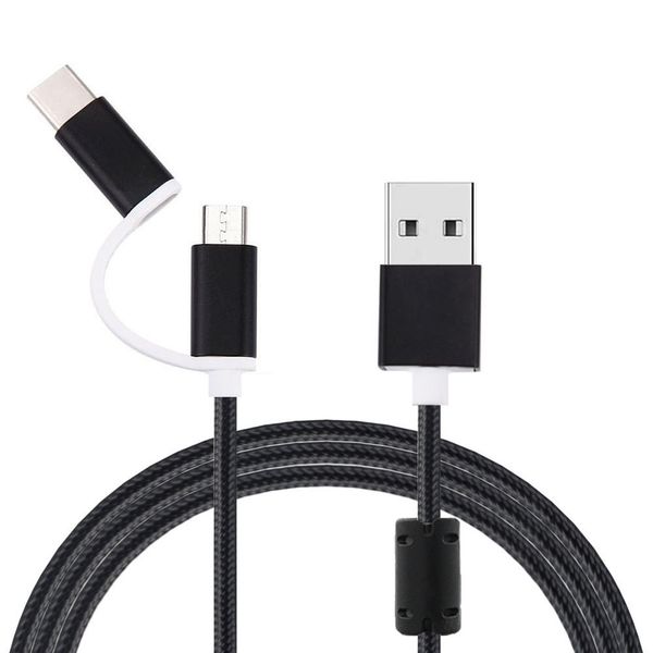 

cwxuan 2-in-1 usb 3.1 type c / micro usb to usb 2.0 data sync / charging cable