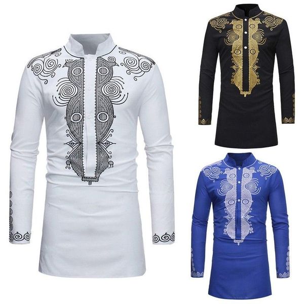 

shujin men dashiki dress shirt summer african clothing man fashion design shirt african traditional printed male hippie