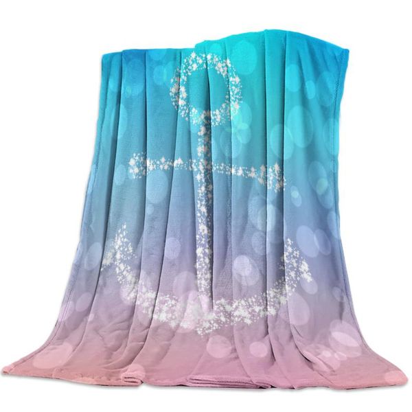 

anchor fantasy bubble gradient throw blanket bedspread soft fleece blanket air/sofa/bedding winter bedsheet