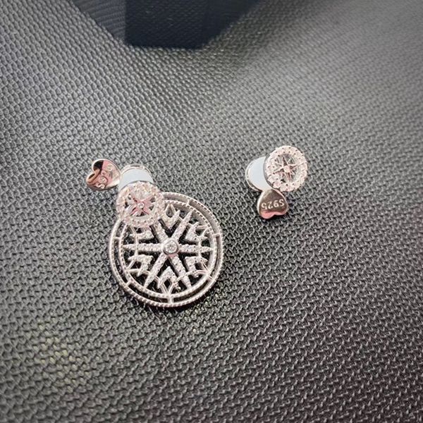 

designer fashion 925 sterling silver jewelry 3a cubic zirconia party earring, Black